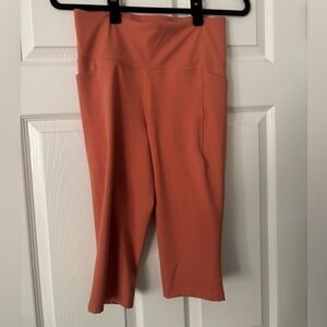 Calia Orange Cropped Leggings Size Medium